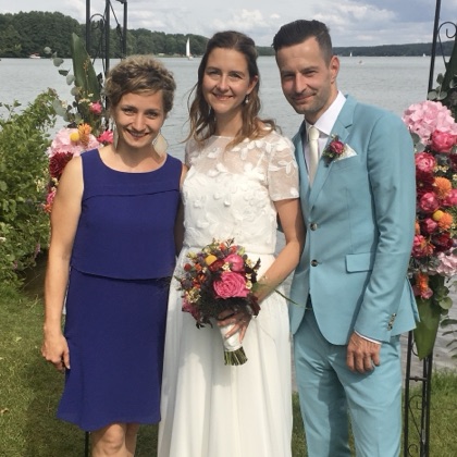 Lina und Matthias bei ihrer Hochzeit