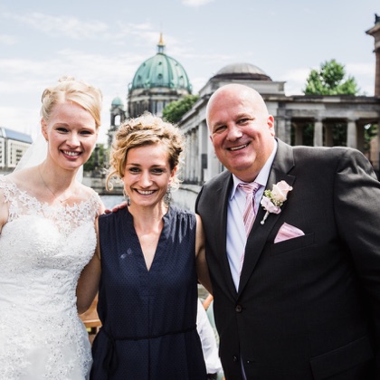 Sabine und Markus bei ihrer Hochzeit